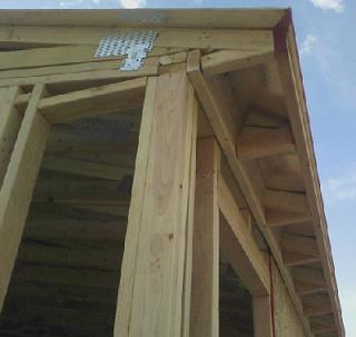 Roof framing, Roof truss blocking, Roof truss installation, framing roof