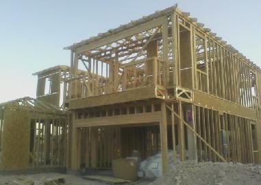 house framing, wood framing construction, wall framing